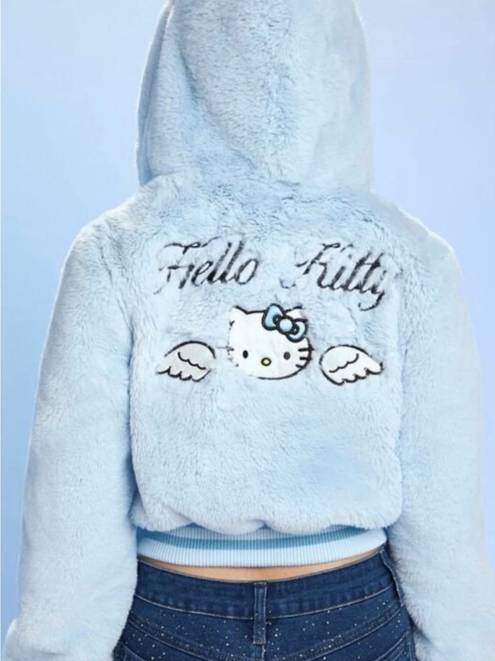 Hello kitty Cozy Blue Fleece Jacket size S - Picture 4 of 11